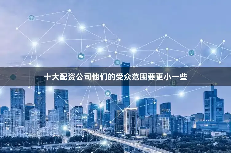 十大配资公司他们的受众范围要更小一些