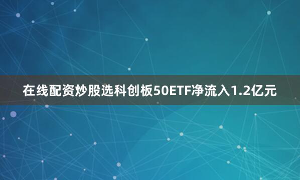 在线配资炒股选科创板50ETF净流入1.2亿元