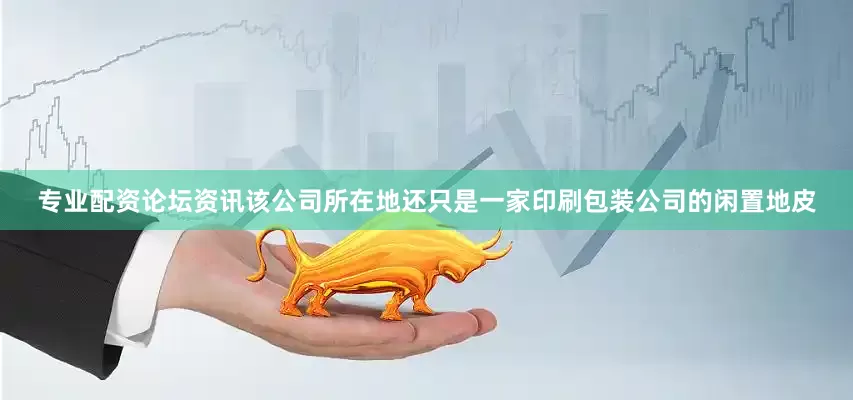 专业配资论坛资讯该公司所在地还只是一家印刷包装公司的闲置地皮