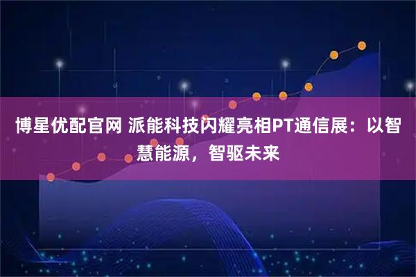 博星优配官网 派能科技闪耀亮相PT通信展：以智慧能源，智驱未来