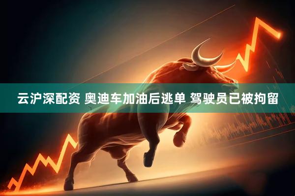 云沪深配资 奥迪车加油后逃单 驾驶员已被拘留
